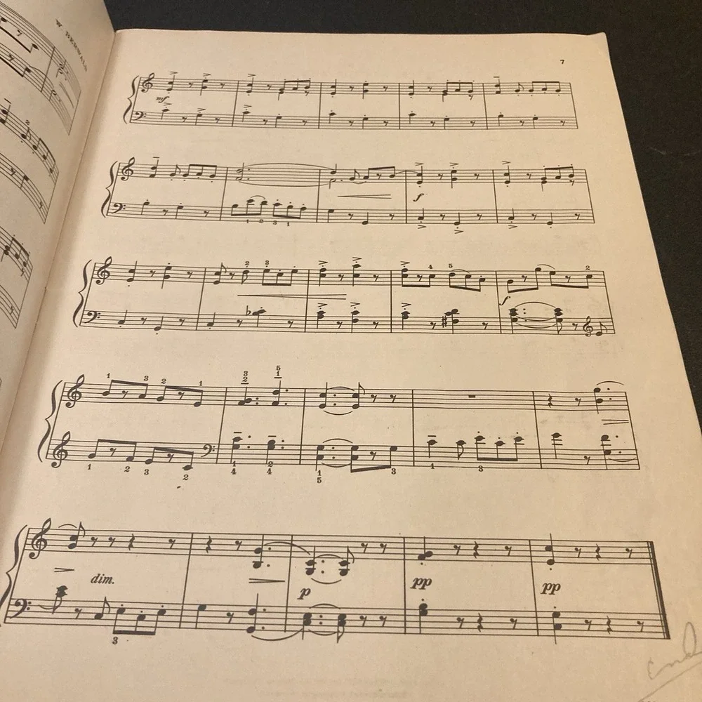Piano Easy Pieces in Easy Keys Wilmans Vtg 1935 Ditson Learn to Play‎ Songbook